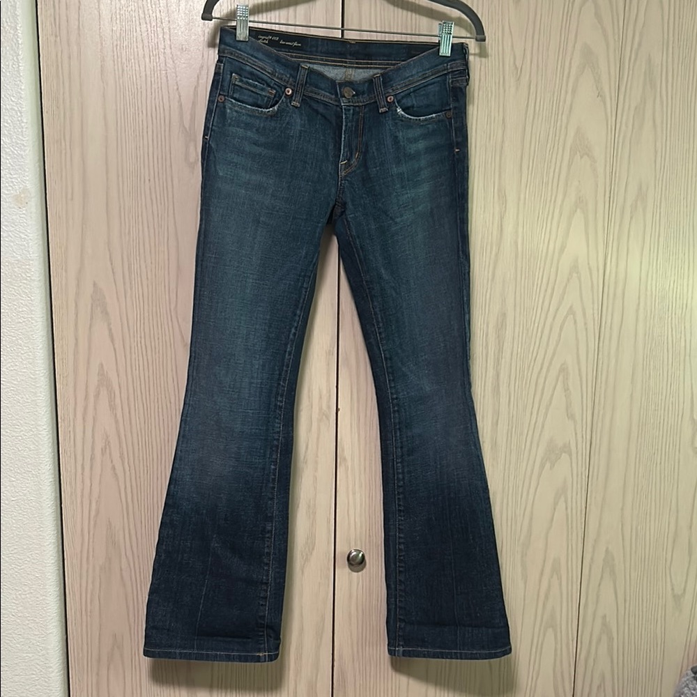 Citizens Of Humanity Blue Flare Wide Leg Jeans